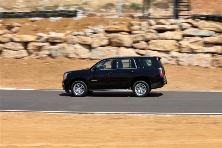 The new GMC Yukon… on a race track! 